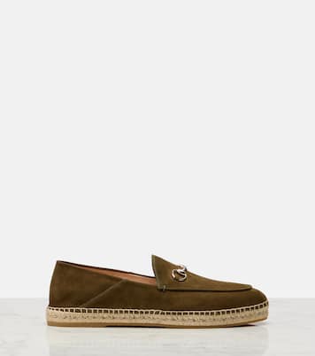Horsebit suede espadrilles | Gucci