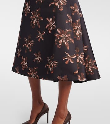 Tippi floral genzianella midi dress | Emilia Wickstead
