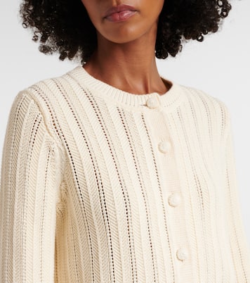 Cárdigan Mariette de pointelle de algodón | Altuzarra