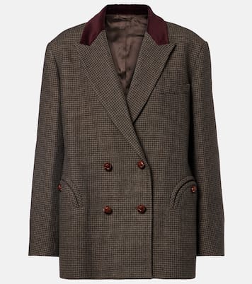 Nightbreak double-breasted wool-blend blazer | Blazé Milano