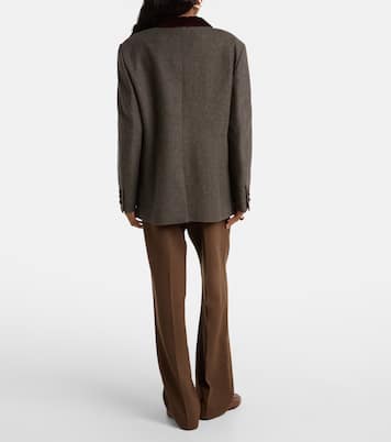 Nightbreak double-breasted wool-blend blazer | Blazé Milano