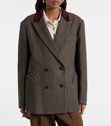 Nightbreak double-breasted wool-blend blazer | Blazé Milano