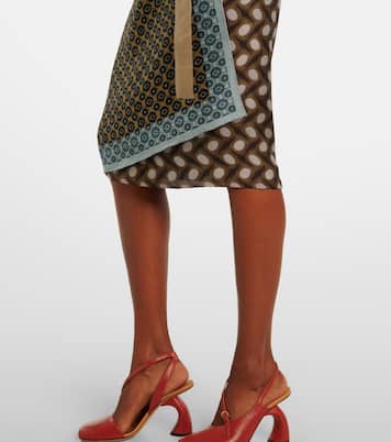 Printed silk wrap skirt | Dries Van Noten