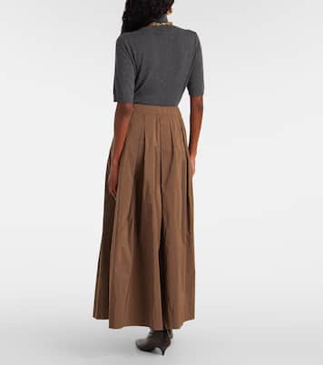Aloe cotton-blend maxi skirt | 'S Max Mara