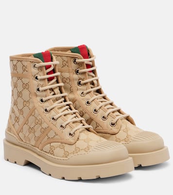 New Sherlin GG canvas ankle boots | Gucci