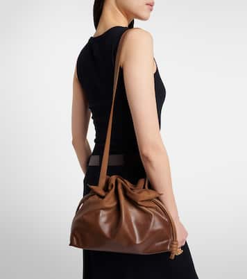 Clutch Flamenco Medium aus Veloursleder | Loewe