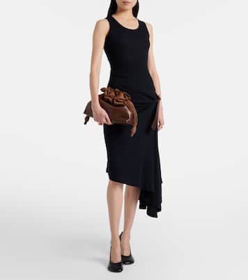 Clutch Flamenco Medium aus Veloursleder | Loewe