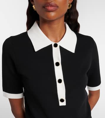 Ribbed-knit polo shirt | Nina Ricci