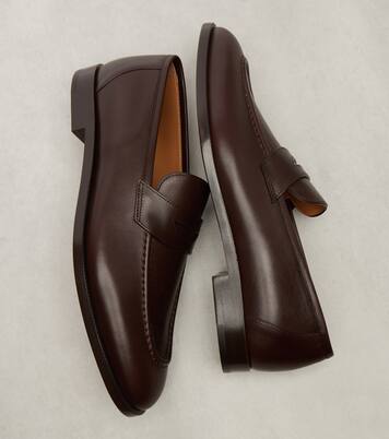 Sergio leather penny loafers | Loro Piana