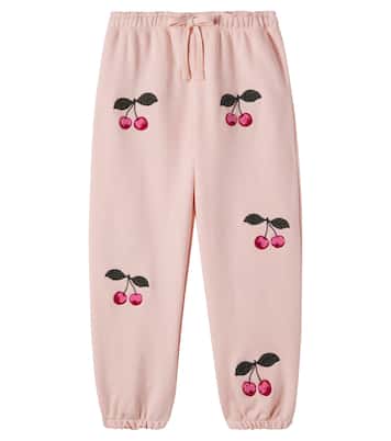 Lou embroidered cotton-blend jersey sweatpants | Konges Sløjd