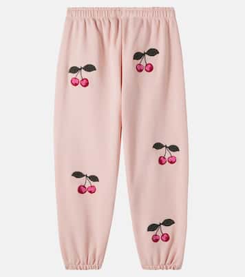 Lou embroidered cotton-blend jersey sweatpants | Konges Sløjd