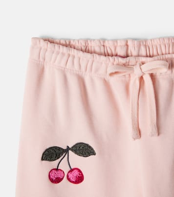 Lou embroidered cotton-blend jersey sweatpants | Konges Sløjd