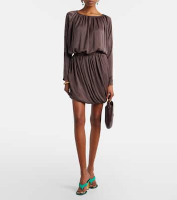 Opyum Cassandre 85 satin thong sandals | Saint Laurent