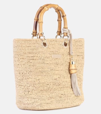 Borsa Savannah Bay Mini in rafia e bambù | Heidi Klein