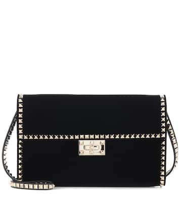 Valentino Garavani No Limits velvet clutch | Valentino Garavani