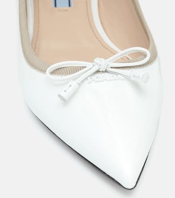 Ballerine in vernice con fiocco | Prada