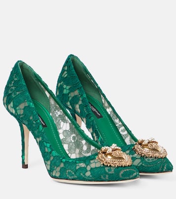 حذاء من الدانتيل مع تزيين Belluci | Dolce&Gabbana