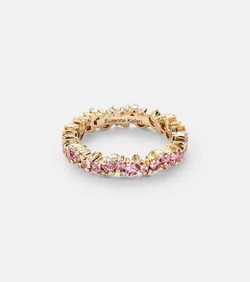 18kt gold ring with sapphires and diamonds | Suzanne Kalan