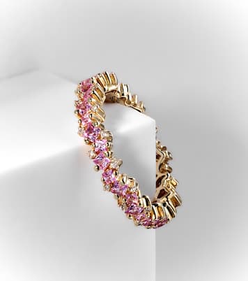 18kt gold ring with sapphires and diamonds | Suzanne Kalan