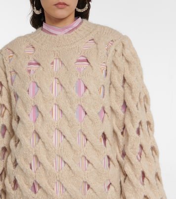 Eggie open-knit mohair wool-blend sweater | Isabel Marant