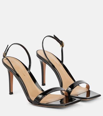 Ribbon 85 patent leather sandals | Gianvito Rossi