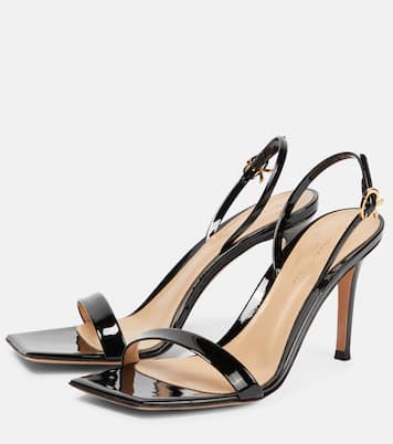 Ribbon 85 patent leather sandals | Gianvito Rossi