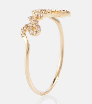 Ring aus 14kt Gelbgold (585/1000) mit Diamanten | Sydney Evan