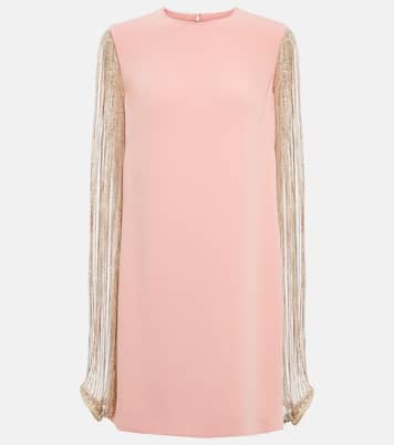 Valencia crystal-embellished crêpe minidress | Costarellos