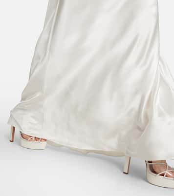 Abito lungo da sposa Praiano in seta | Galvan
