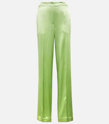 Tova straight silk satin pants | Joseph