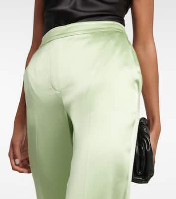 Tova straight silk satin pants | Joseph