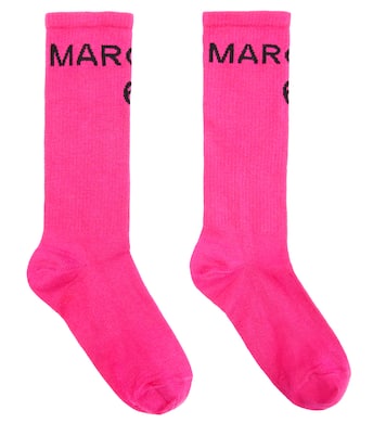 Calcetines en mezcla de algodón con logo | MM6 Maison Margiela Kids