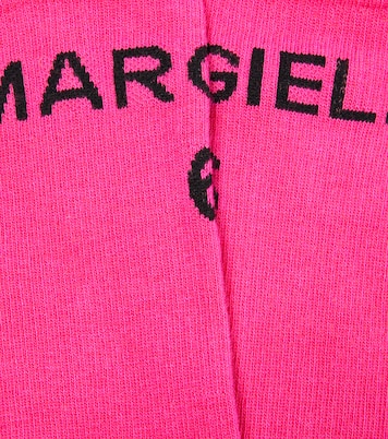Calcetines en mezcla de algodón con logo | MM6 Maison Margiela Kids