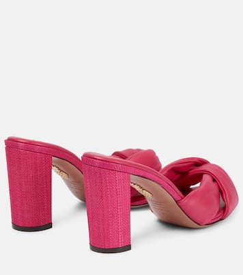 Pantoletten Olie 85 aus Leder | Aquazzura