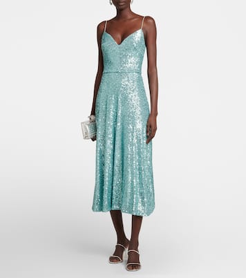 Sequined midi dress | Monique Lhuillier