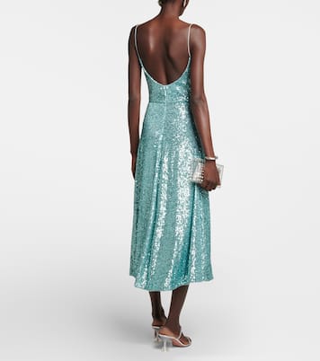 Sequined midi dress | Monique Lhuillier
