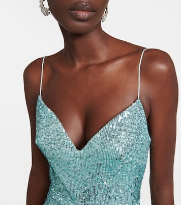 Sequined midi dress | Monique Lhuillier
