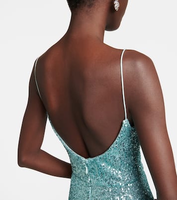 Sequined midi dress | Monique Lhuillier