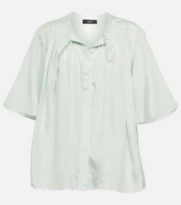 Bristow gathered silk blouse | Joseph
