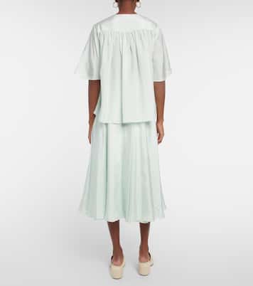 Bristow gathered silk blouse | Joseph