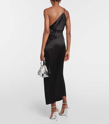 One-Shoulder-Midikleid aus Seide | The Sei