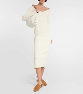 Otto shearling-trimmed suede mules | Khaite