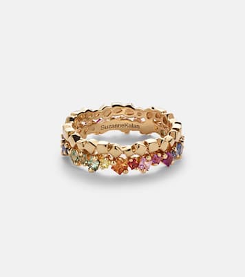 Bague Rainbow Mini en or 18 ct et saphirs | Suzanne Kalan