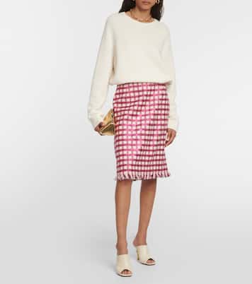 Minifalda en mezcla de lana | Oscar de la Renta