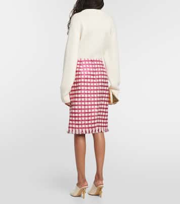 Minifalda en mezcla de lana | Oscar de la Renta