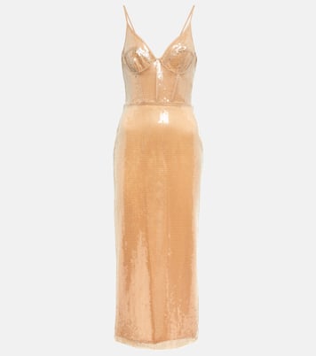 Robe midi à sequins | David Koma