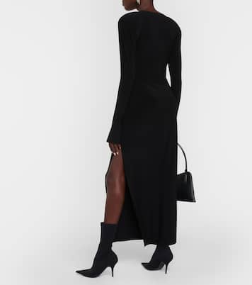 Shoulder pad jersey top | Norma Kamali