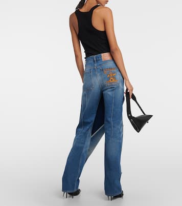 Classic Button Panel straight jeans | Y/Project