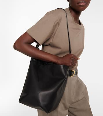 N/S Medium leather shoulder bag | The Row