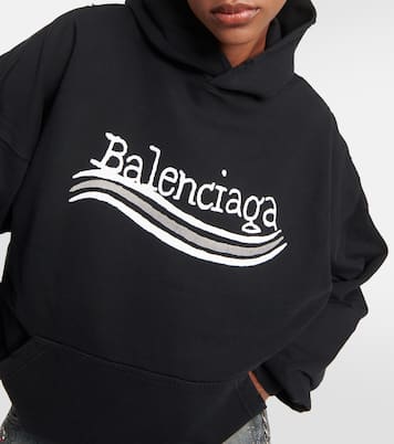 Felpa in jersey di cotone con cappuccio | Balenciaga